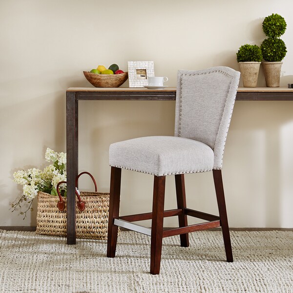 Madison Park Everitt Grey Counter Stool - 21