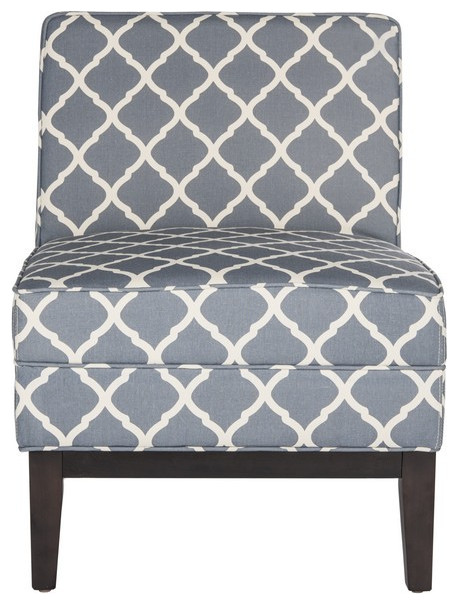 Mandy Chair Navy/Gray   Transitional   Armchairs And Accent Chairs   by V.S.D Furniture  Houzz