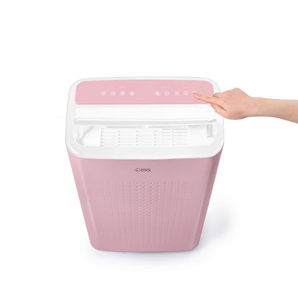 Commercial Cool 9000 BTU (6350 BTU (SACC)) Portable Air Conditioner Bedroom Edition Wi-Fi Enabled in Pink CCP6JP