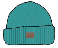 Fireside Cable Knit Beanie - Viridian Green