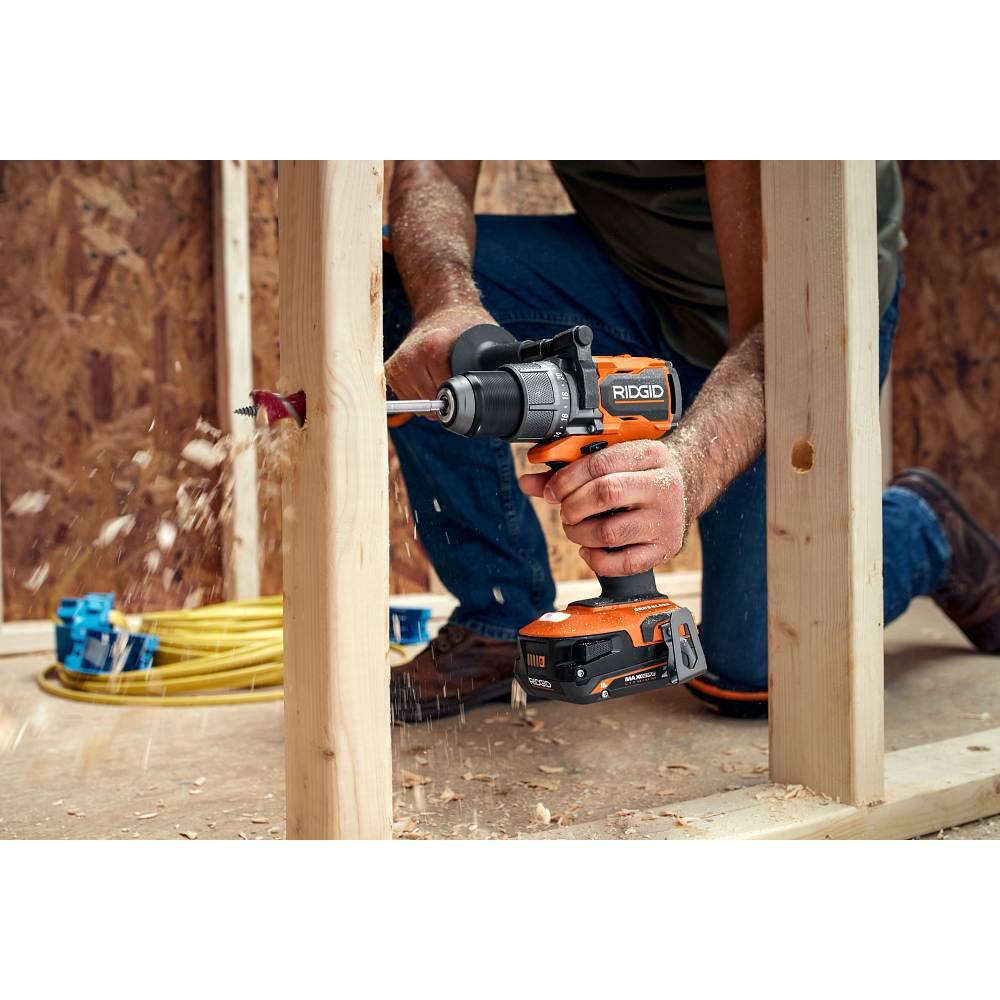 RIDGID 18V Brushless Cordless 12 in. DrillDriver Kit with 2.0 Ah MAX Output Battery and 18V Charger R86114KN