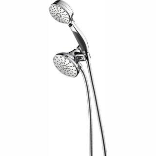 Delta ActivTouch 9-Spray Patterns 1.75 GPM 4.5 in. Wall Mount Dual Shower Heads in Chrome 75831C