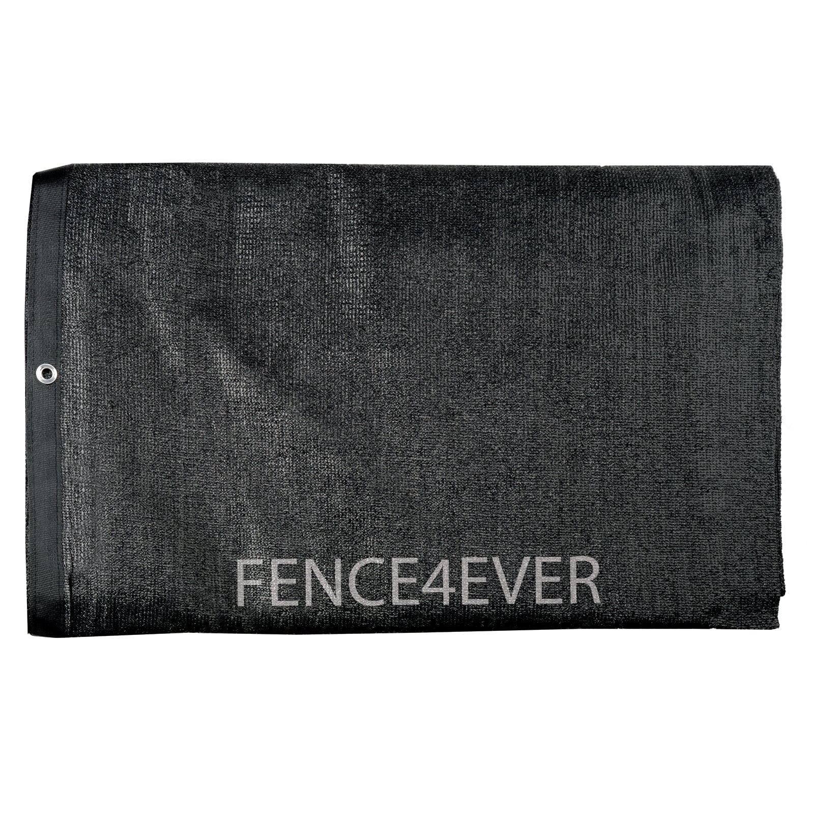 Fence4ever Black 8' x 25' 8 ft tall Fence Privacy Screen Windscreen Shade Cover Mesh Fabric Tarp