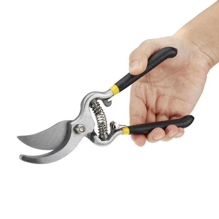 8inch carbon steel hand pruner professional tree trimmers garden scissors secateurs clippers bypass pruning shears