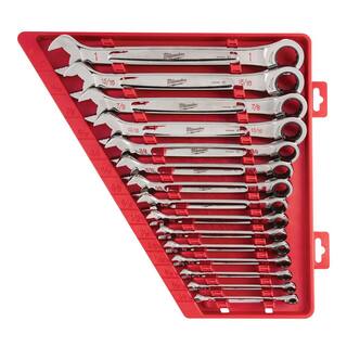 MW SAE Ratcheting Combination Wrench Set (15-Piece) 48-22-9416