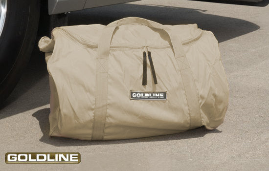 Goldline Class C RV Covers by Eevelle | Fits 22 - 24 Feet | Tan