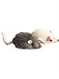 Plush Mice with Rattle and Catnip， 2 Count