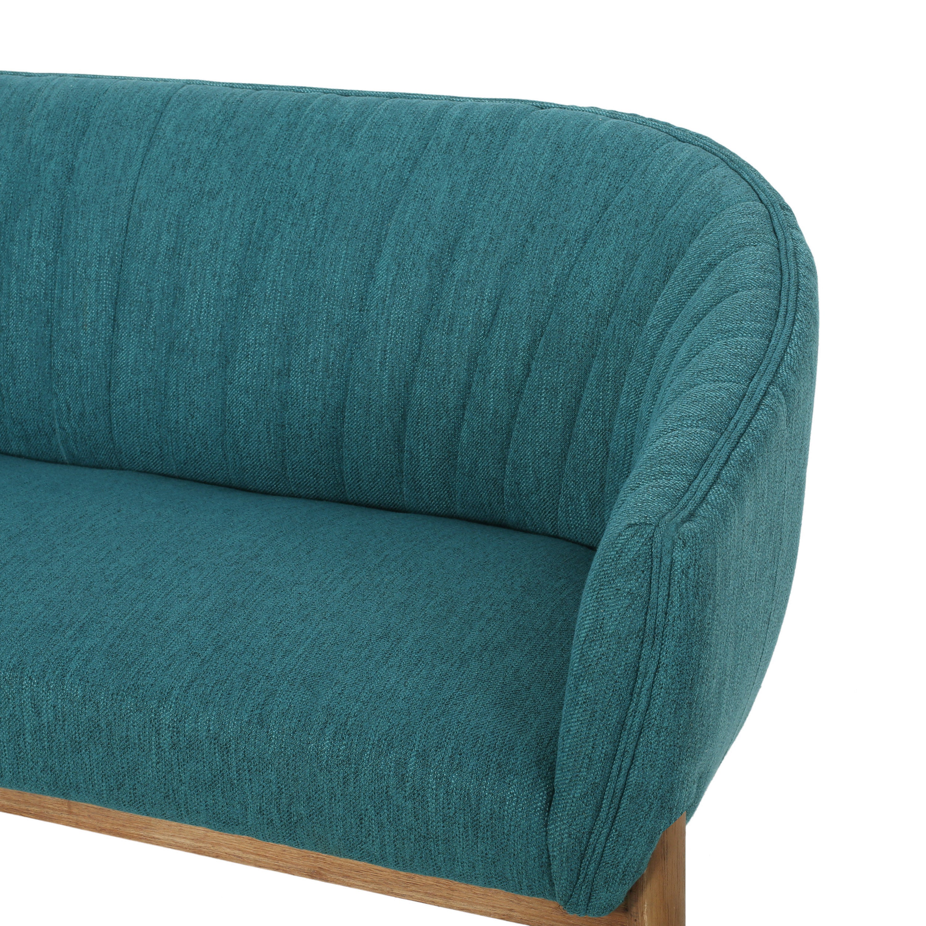 Deborah Mid-Century Fabric Settee