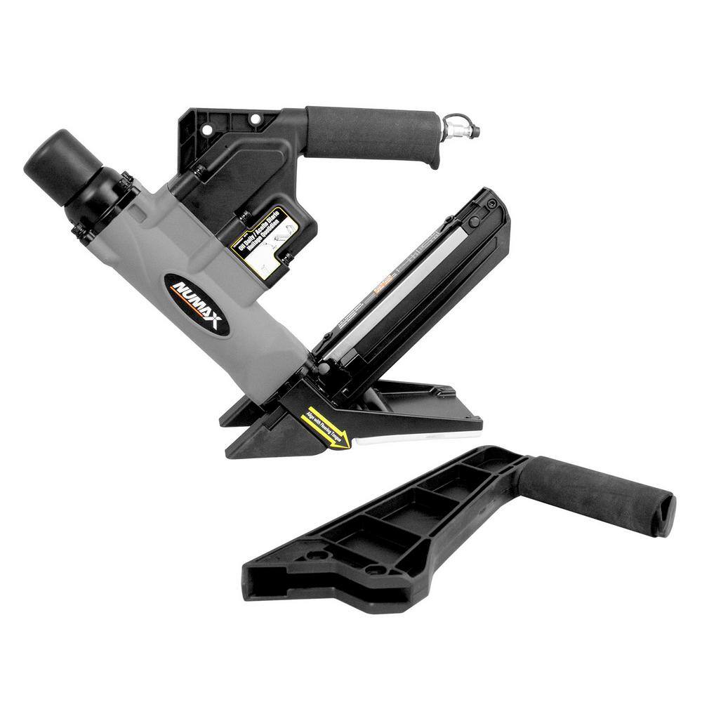 NuMax Pneumatic 2-in-1 15-Guage and 16-Gauge 2 in. Dual Handle Flooring Nailer and Stapler S50LSDH