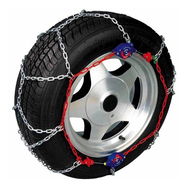 Auto trac 155505 Series 1500 Pickup Truck suv Traction Snow Tire Chains With Diamond Cross Pattern For Grip And Smoothness Pair