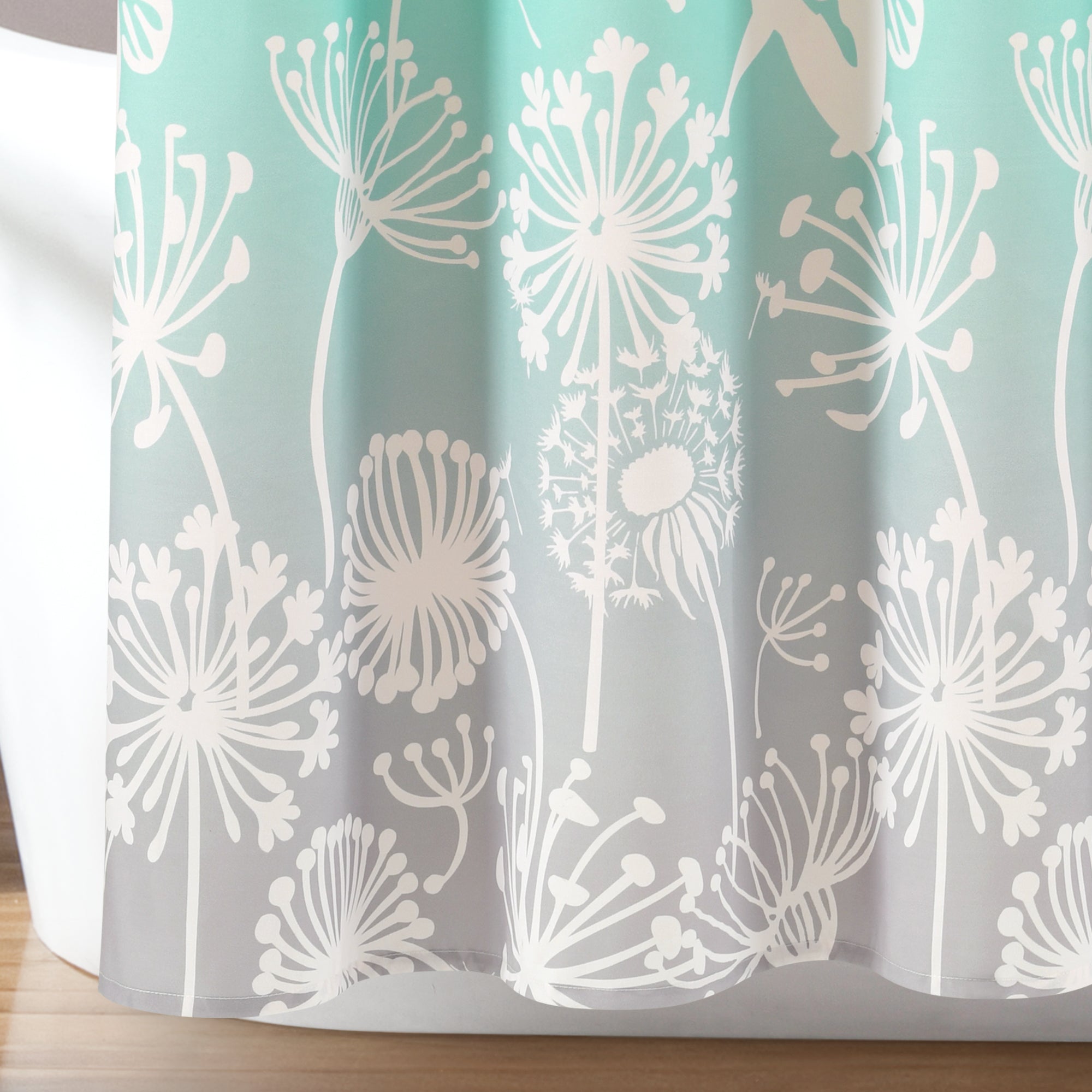 Dandelion Fairy Ombre Shower Curtain