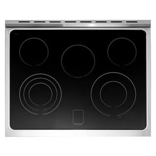 Cosmo Commercial-Style 30 in. 5 cu. ft. 5 Burner Electric Range with Self-Cleaning Convection Oven in Stainless Steel COS-305AERC