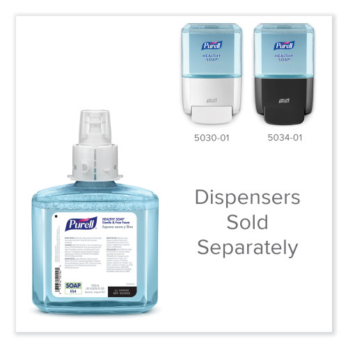 PURELL HEALTHY SOAP Gentle and Free Foam， For ES4 Dispensers， Fragrance-Free， 1，200 mL， 2/Carton (507202)