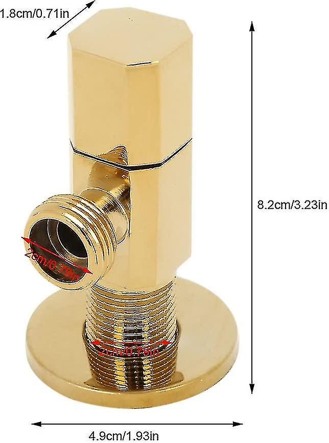 Brass Hot/cold Water Stop Valve Water Angle Valve Bathroom Toilet Mixer Tap