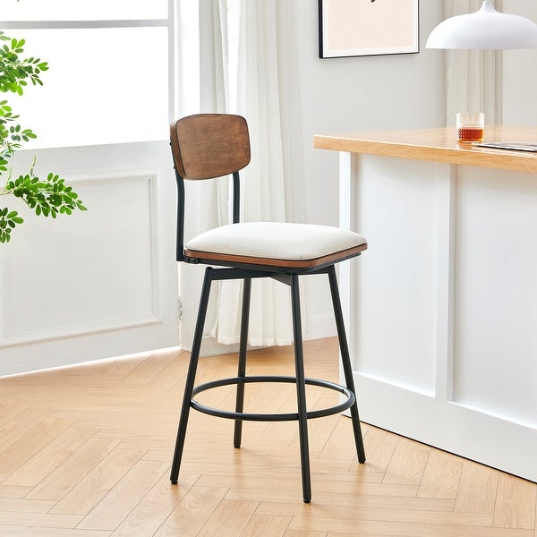 Claire Swivel Counter Height Bar Stool Set of 2