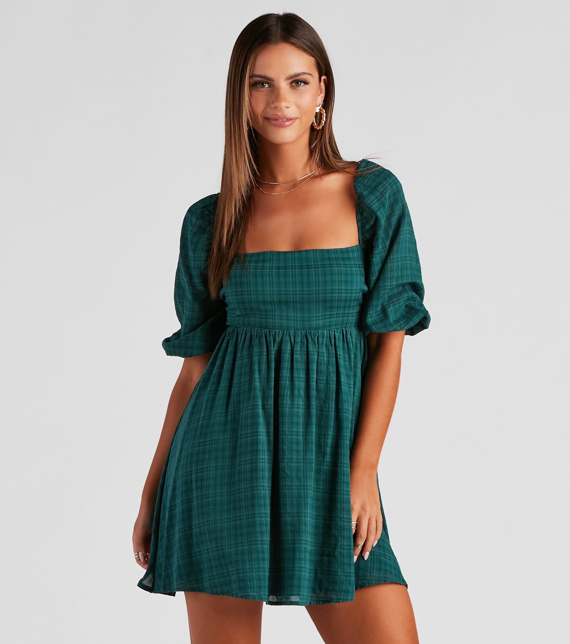 Give A Twirl Linen Skater Dress