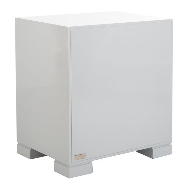 SAFAVIEH Couture High Line Collection Laila Light Grey Lacquer Storage Chest - 24