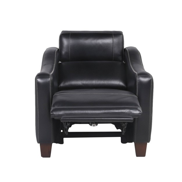 Giorno Power Recliner Black Steve Silver Co