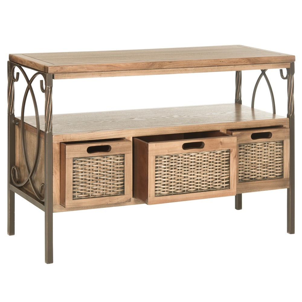 SAFAVIEH Joshua Oak TV Stand   36\