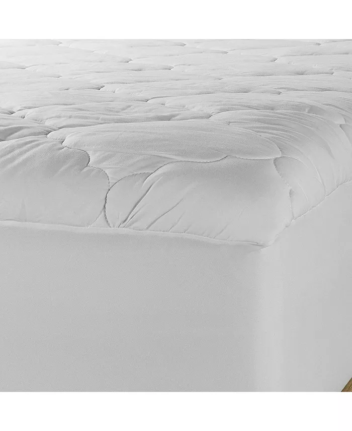 Micropuff Down Alternative Mattress Pad Cover– White