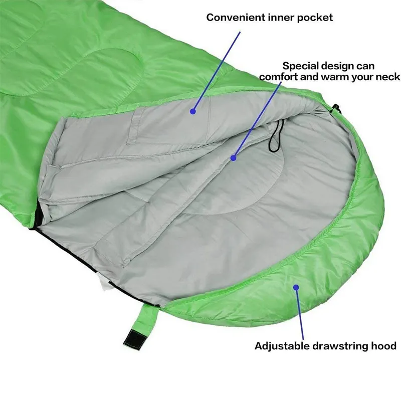 Hot Sale Wholesale Adult Power Sleeping Bag Filled Lightweight Backpack Envelope Sleeping Bag