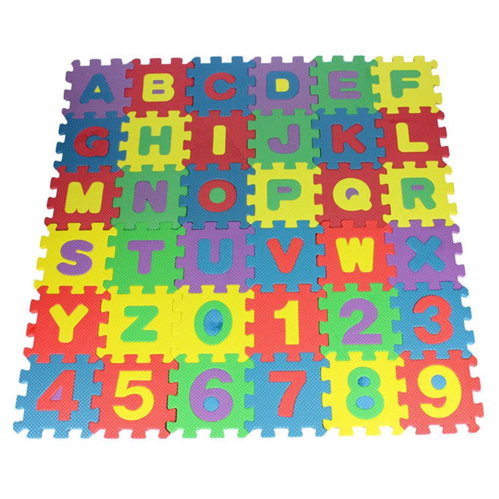 36pcs/Set Letters Numerals Puzzle Pad Kids Rug Soft Floor Play Mat Toys