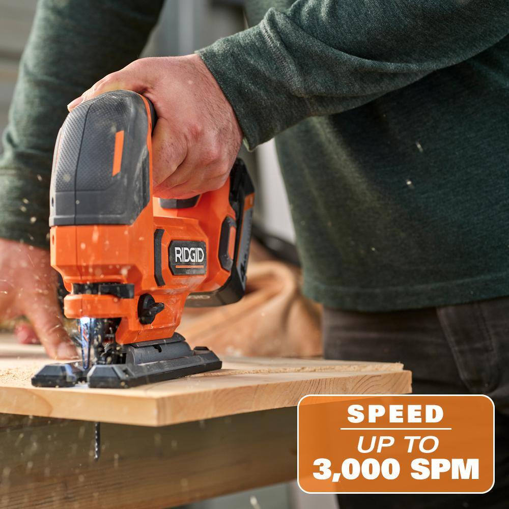 RIDGID 18V Cordless Jig Saw (Tool Only) R86345B