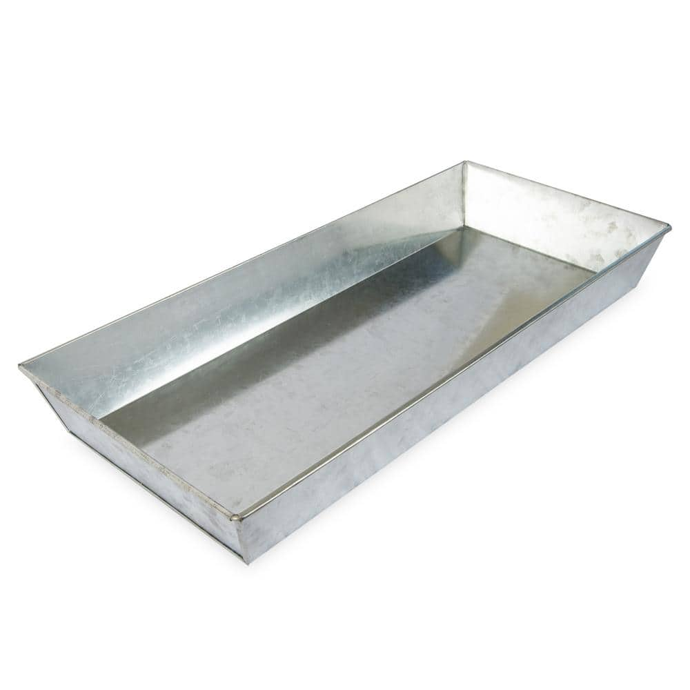 ACHLA DESIGNS Large Versatile Galvanized Steel Tray 24 in. W Antique Finish C-91