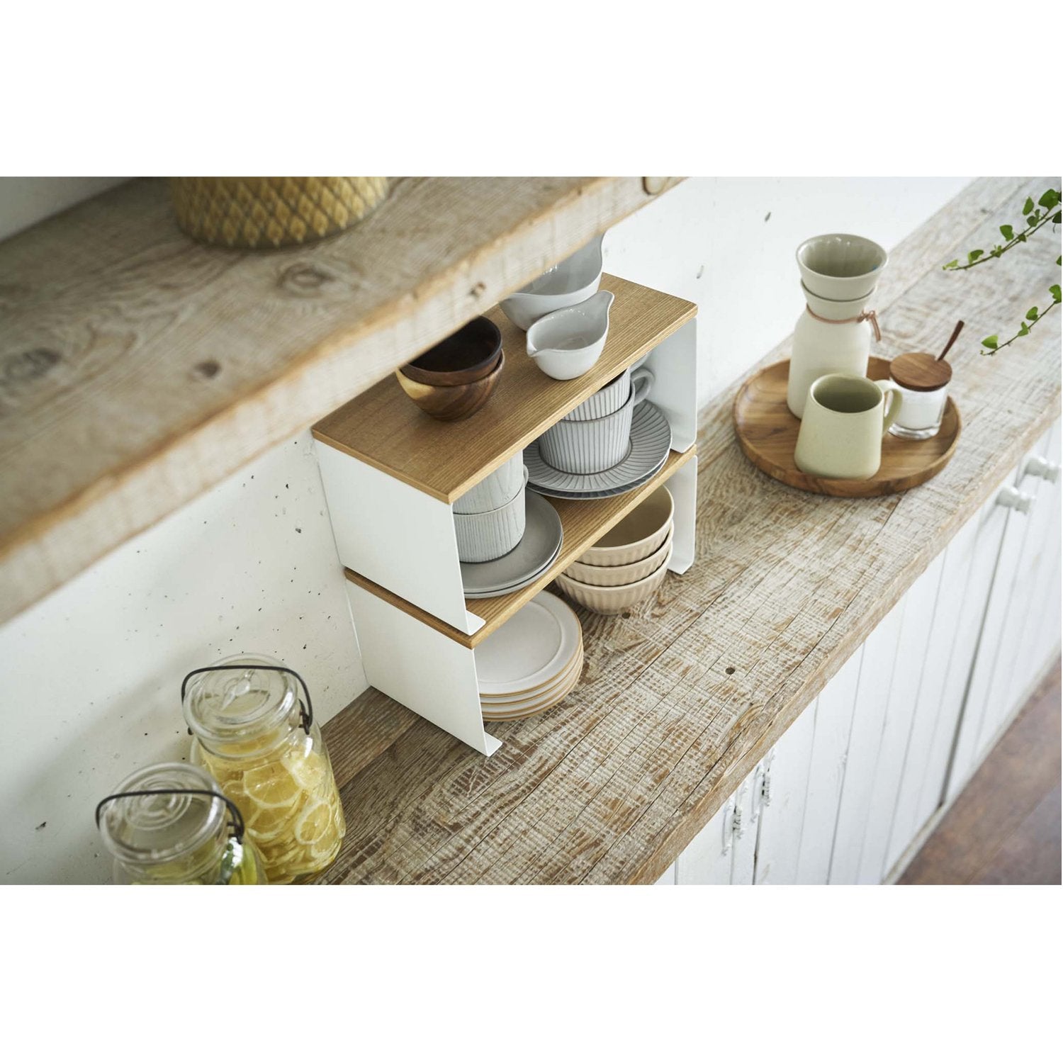 Tosca Wood-Top Stackable Kitchen Rack - Small