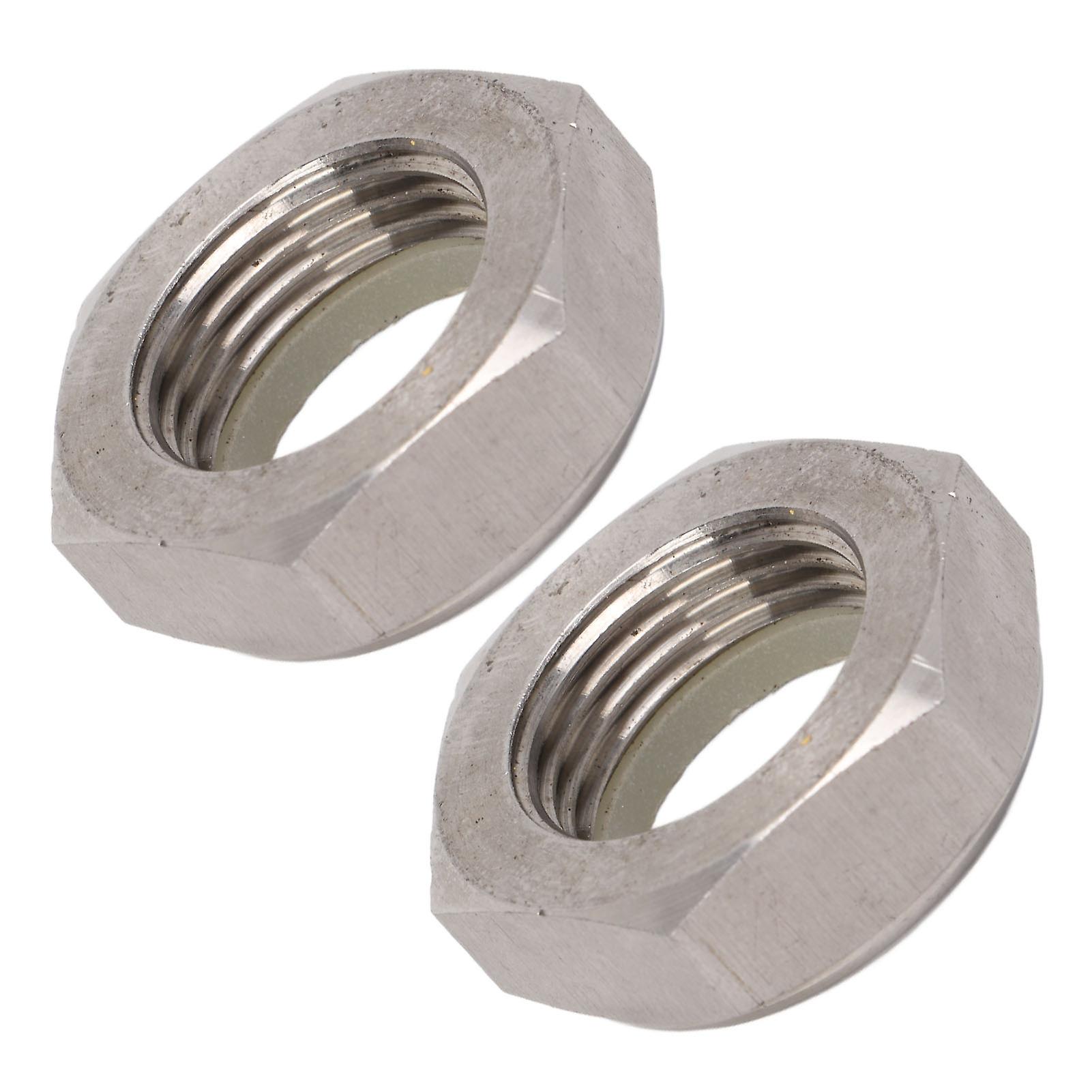 2pcs Stainless Steel Self Locking Nut 9018522043 Replacement For Outboard Motor Engine