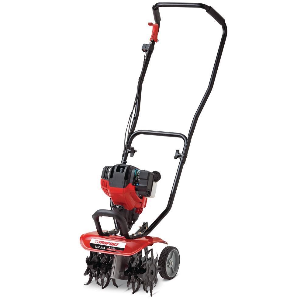 Troy-Bilt TBC304 12 in. 30cc 4-Cycle Gas Cultivator with Adjustable Cultivating Widths TBC304