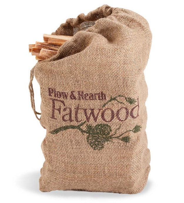 Plow amp Hearth Fatwood Fire Starter Resin Rich Pre split Kindling For Easily Starting Fires Pre split Kindling 12 Lb Bag