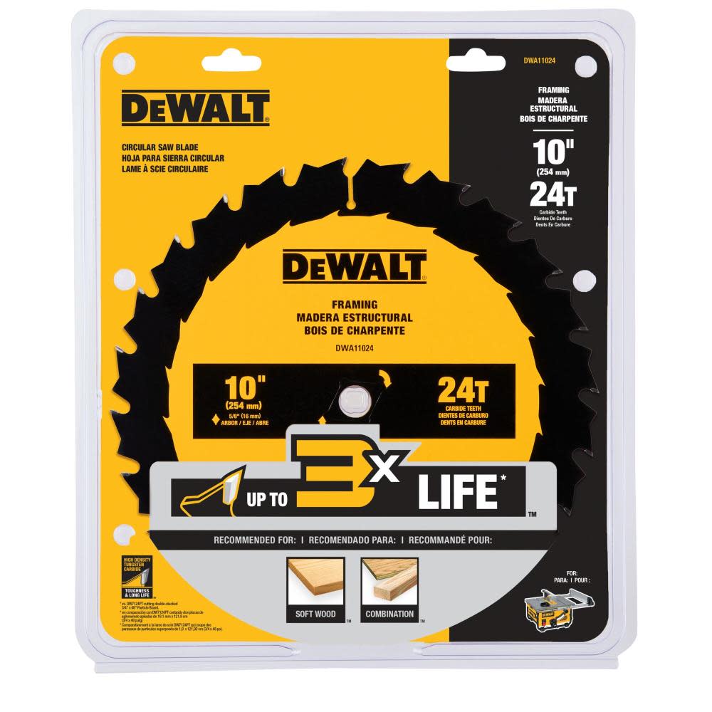 DEWALT Circular Saw Blade 10 24T