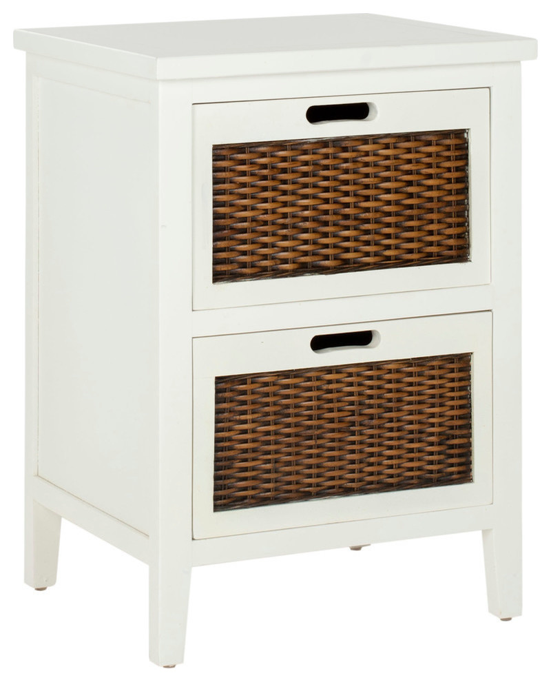 Safavieh Jonah 2 Drawer End Table   Tropical   Side Tables And End Tables   by Safavieh  Houzz