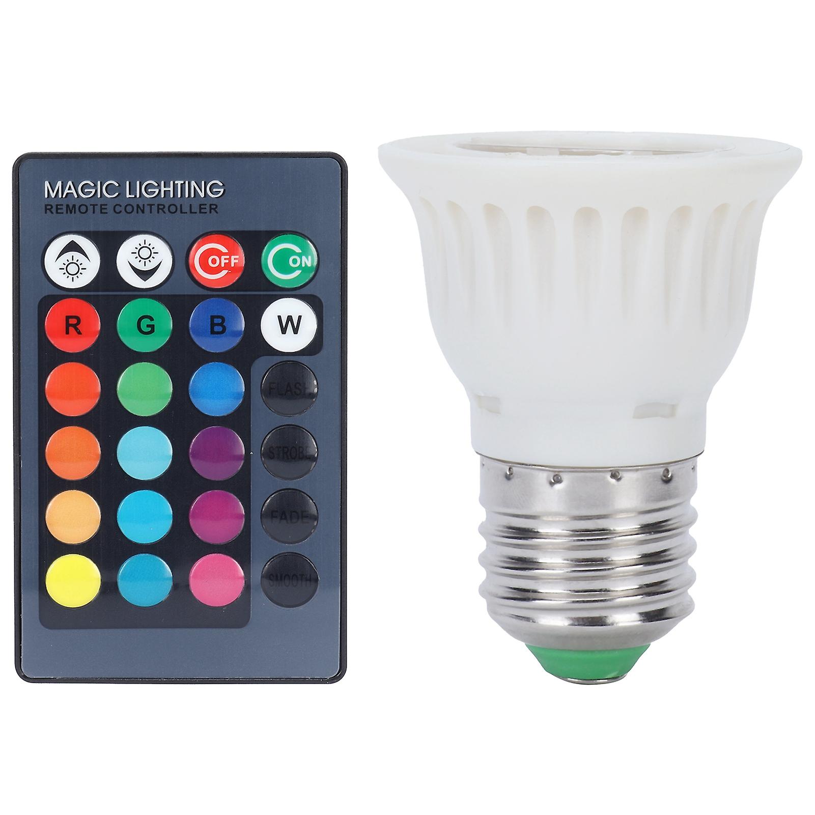 Rgbw Light Bulb 16 Colors Changing E27 Ambient Lighting With Remote Control 85265v