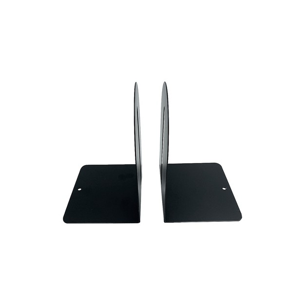 Huron 5 5 Steel Bookends Black Pair Hasz0089