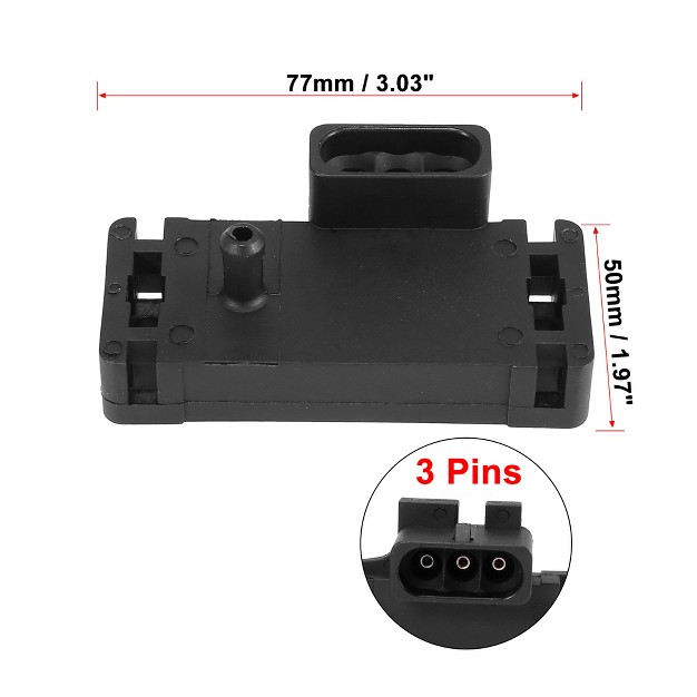 Unique Bargains Map Manifold Absolute Pressure Sensor For Chevrolet Buick Gmc 12223861 Black 1 Pc