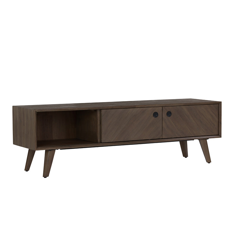 TORRELL 165cm TV Entertainment Unit - Woodline Mocha