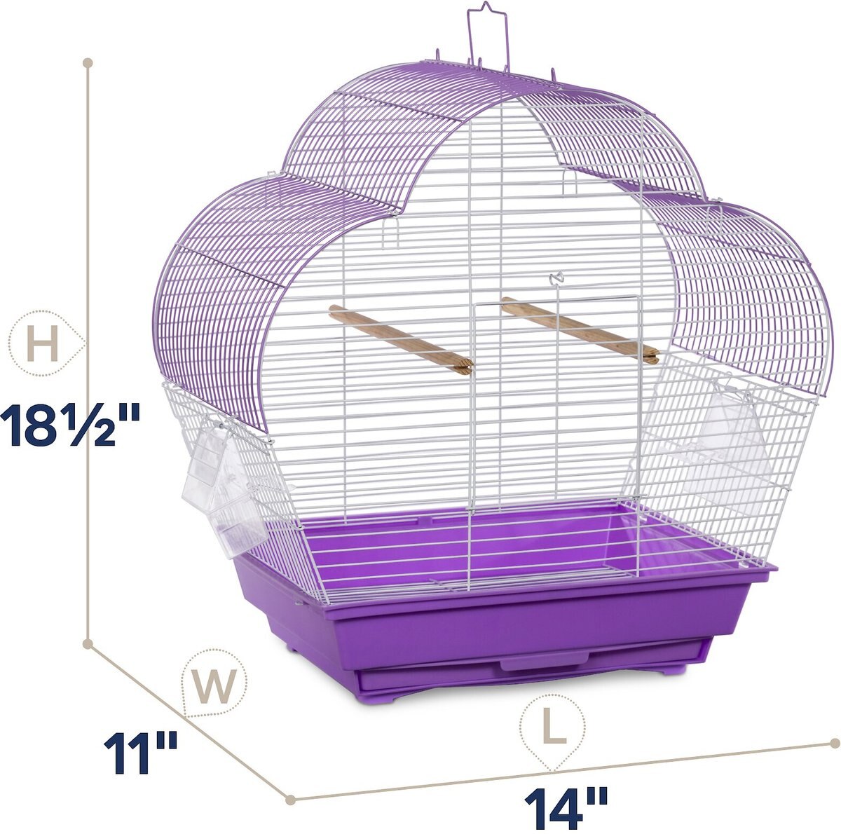 Prevue Pet Products Palm Beach Scallop Roof Bird Cage