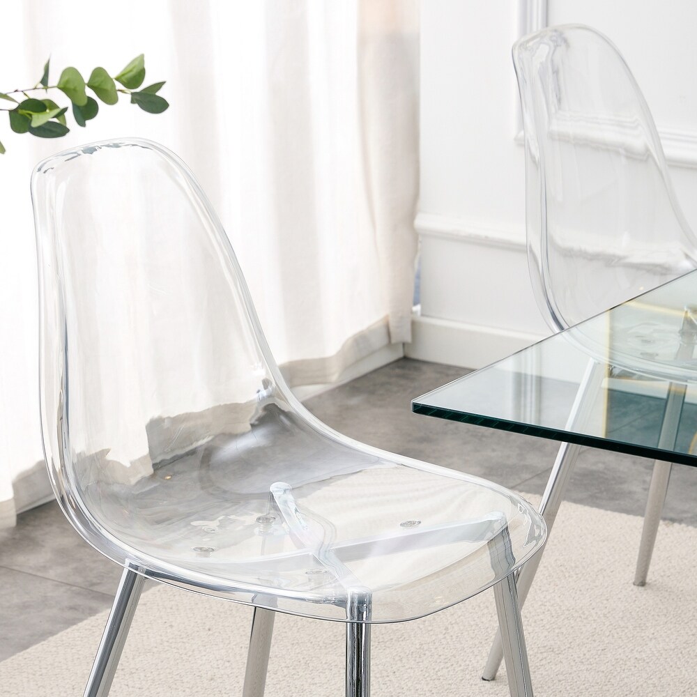 Modern simple transparent dining chair