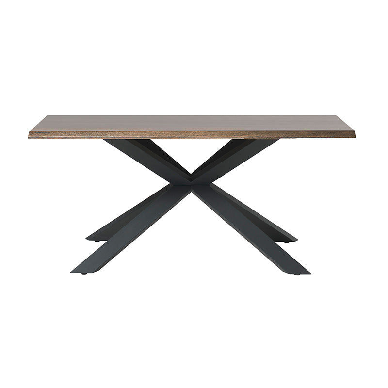 ARNO Dining Table 160cm - Brown & Black