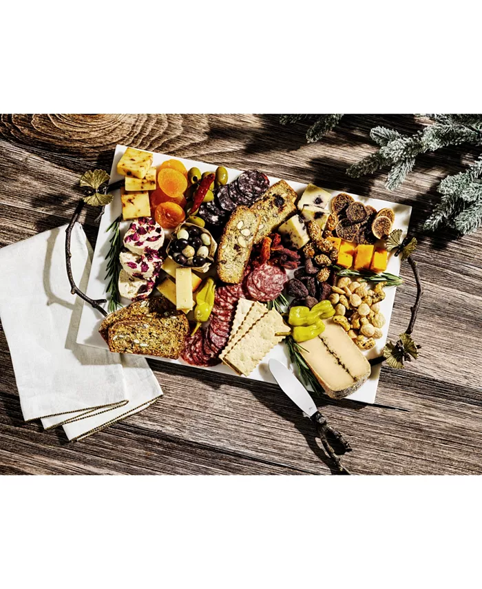 Michael Aram Butterfly Ginkgo White Cheeseboard and Knife Set