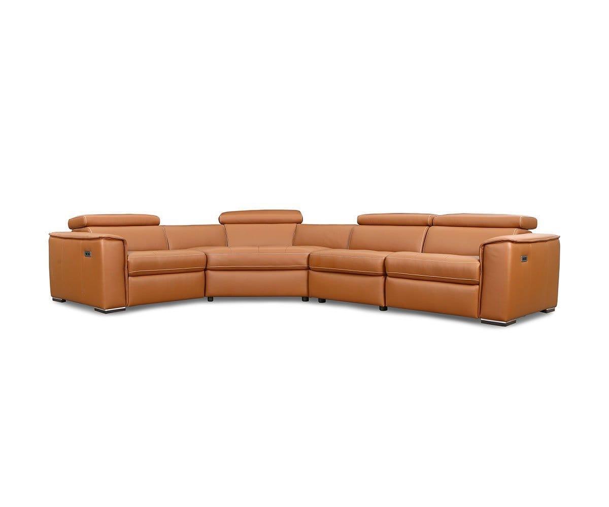 Kopervik Leather Power Reclining Sectional