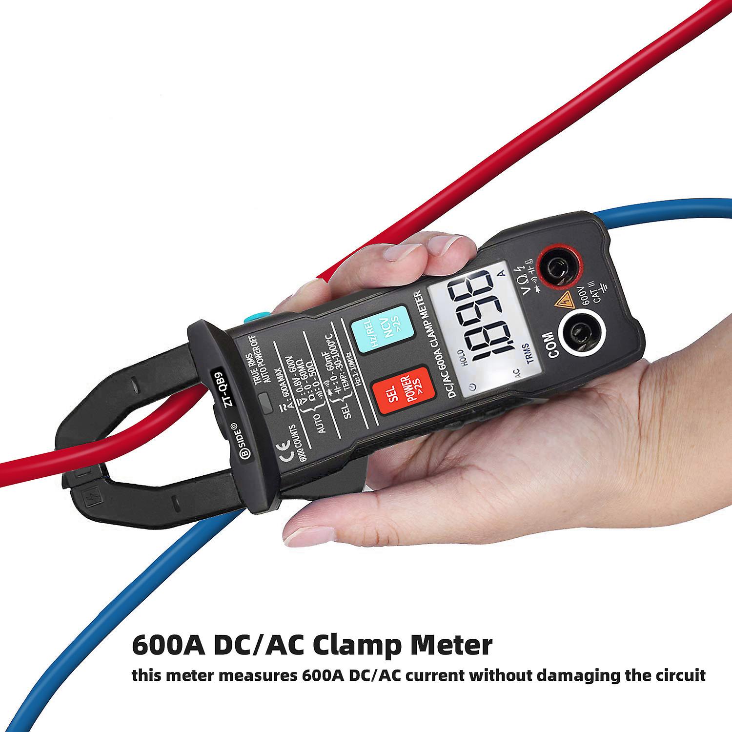 Bside 6000 Counts Digital Clamp Meter True Rms Multimeter Clamp Ammeter Ac Dc Voltage Current Meter Ncv Test Universal Meter Tester Current Clamp Test