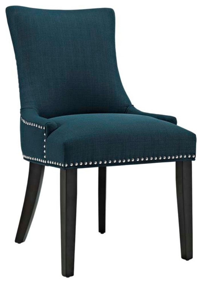 Marquis Fabric Dining Chair Azure   Dining Chairs   by Dot  ampBo  Houzz