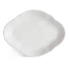 Over and Back Glossy White Stoneware Serving Bowl