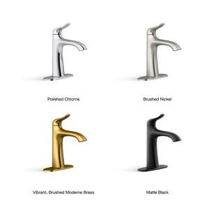 KOHLER Easmor Single-Handle Single Hole Bathroom Faucet in Vibrant Brushed Moderne Brass K-R28890-4D-2MB