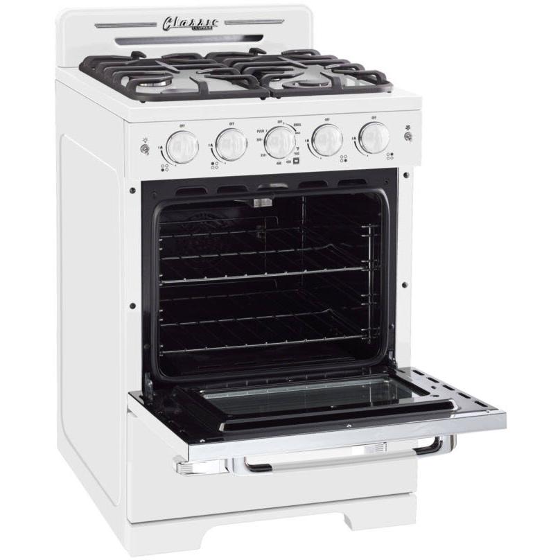 Unique Appliances 24-inch Freestanding Gas Range with Convection Technology UGP-24CR W