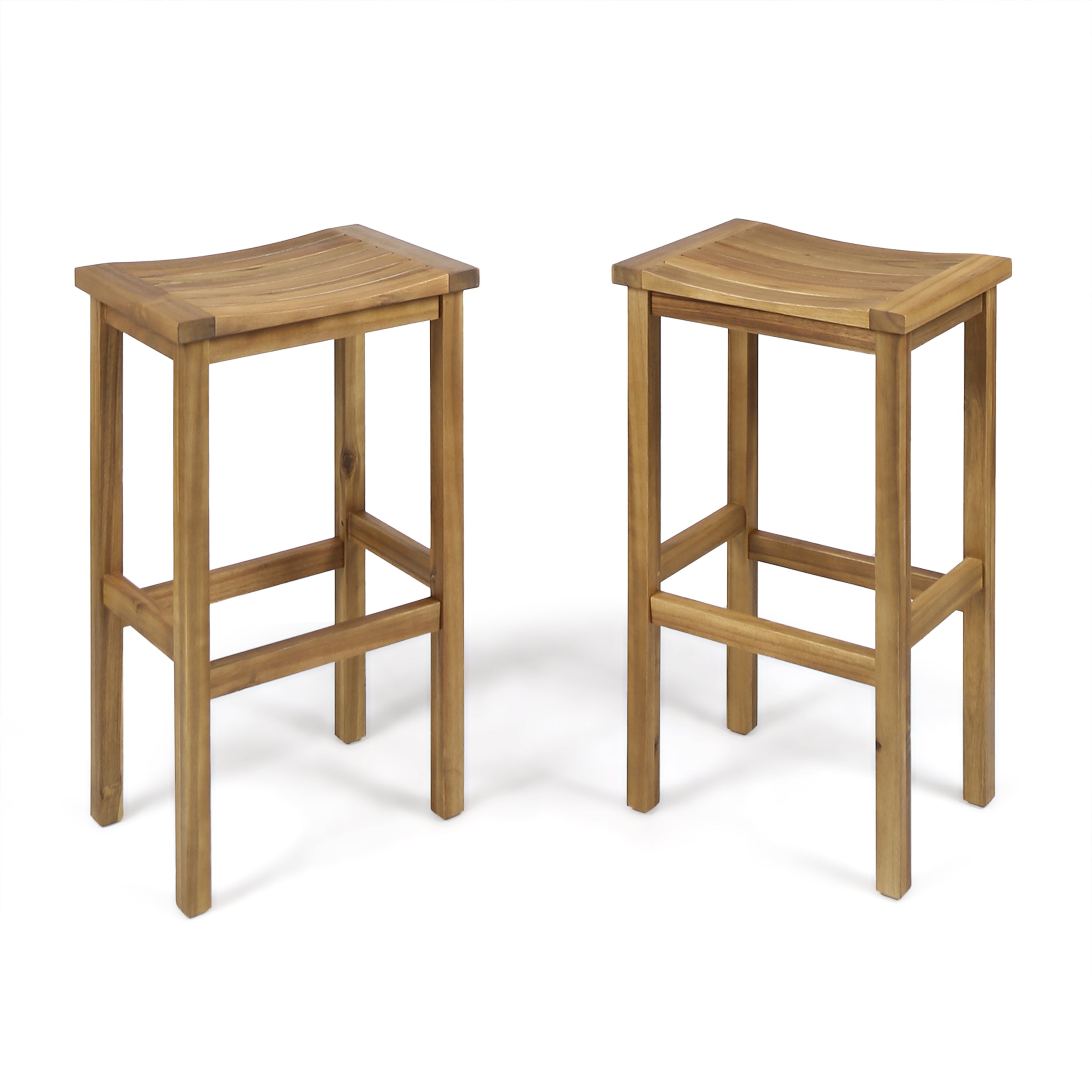 Pensacola Outdoor 30 Inch Acacia Wood Barstools