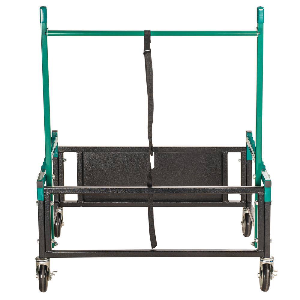 National Public Seating 1000 lbs. Steel Table Assist Dolly for Storage and Transport in Black TAD